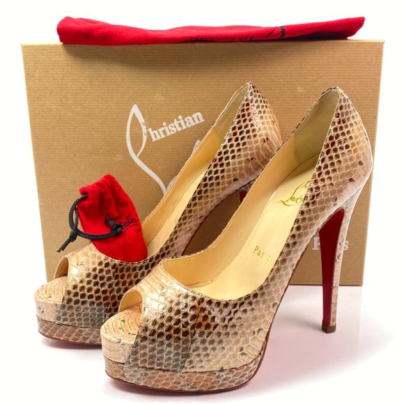 Christian Louboutin Altadama 140 Watersnake 36 - Picture 1 of 9